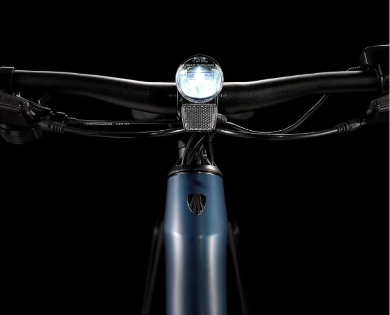 Trek Fx+ 2 Electric Hybrid Bike 2024 in Mulsanne Blue-7